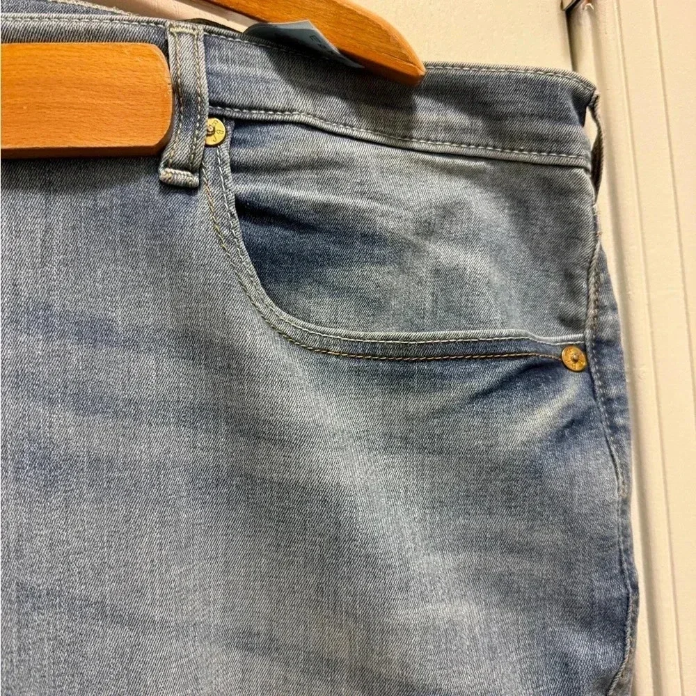 Authentic-True Religion JACK Skinny Tapered-Cotton-Jeans-Pants-Blue-W44 / L 44